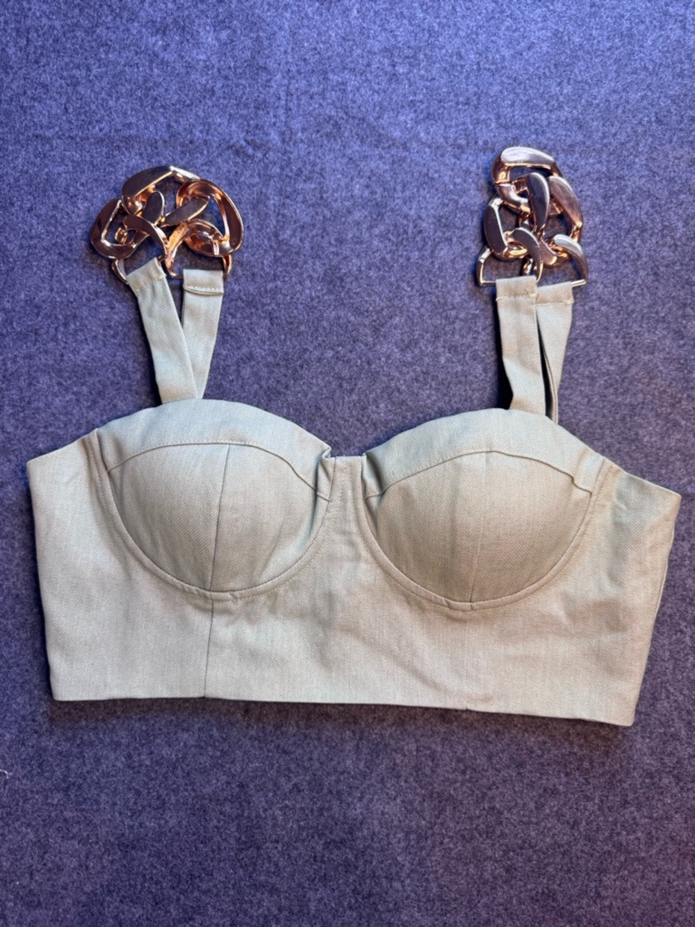 Blithe LA Chain Strap Crop Top